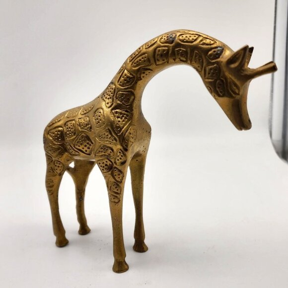 Solid Brass Giraffe India - Picture 1 of 7